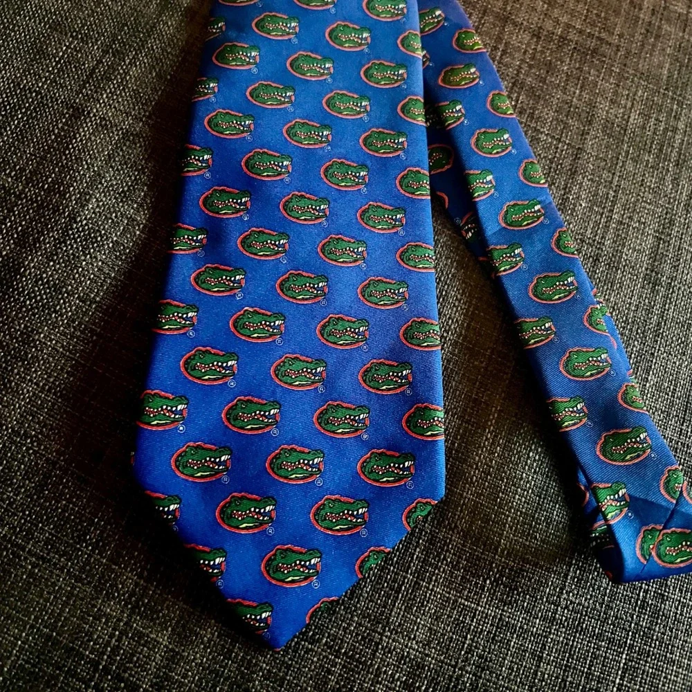 University of Florida Gators Tie Necktie Blue Green‎ Orange Collegiate 0215